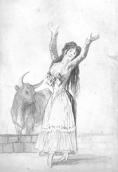Girl and Bull Francisco de Goya